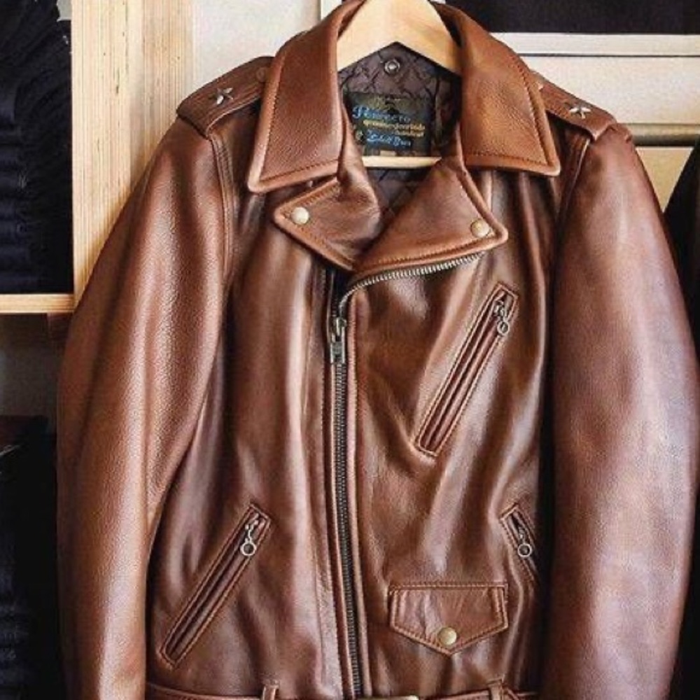 New Schott Perfecto 519 Brown Leather Jacket (S)